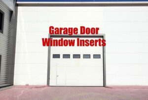 Garage door window inserts