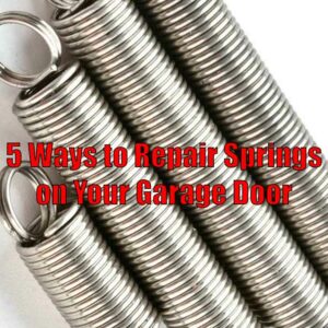 Repair Springs on Your Garage Door