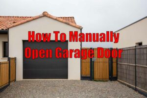 how to manually open garage door