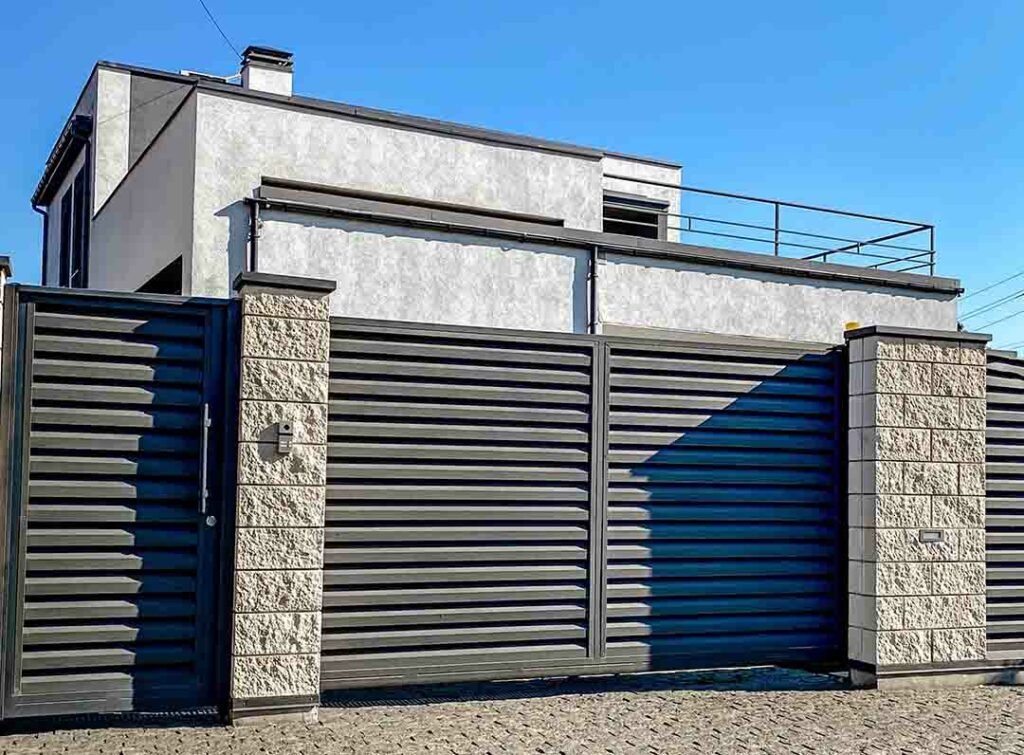 Recycled steel garage doors