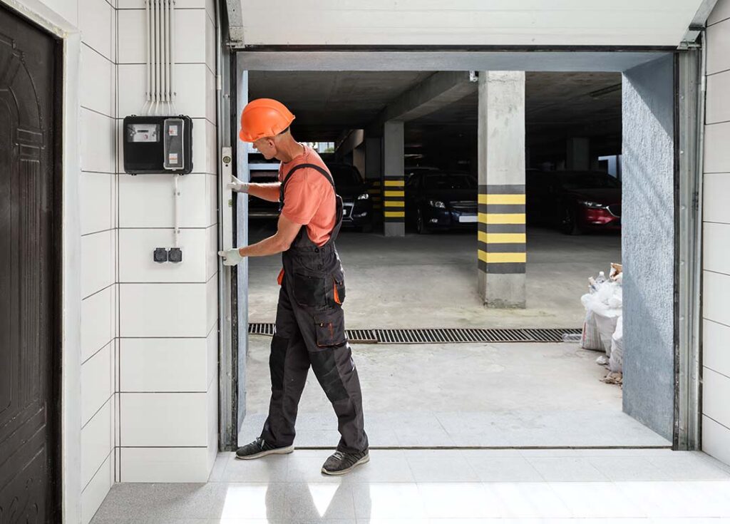 garage door tune-up by a professional technician